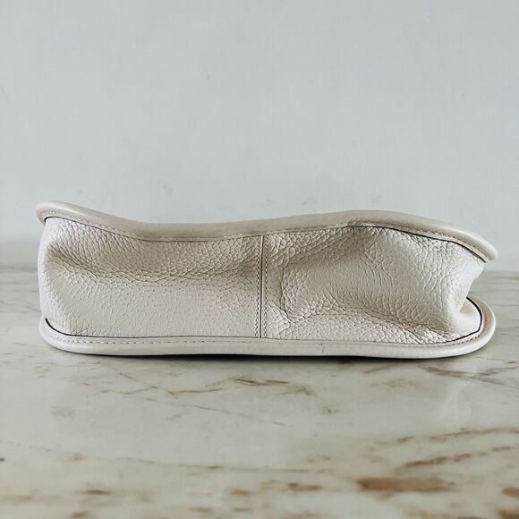 COACH Emery Chalk Multi Pebble Leather Crossbody Bag With Varsity Stripe - Picture 4 of 13